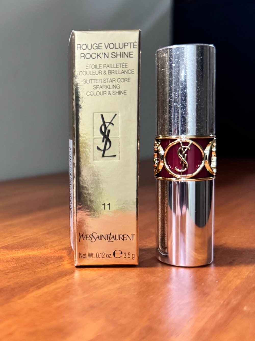 New Yves Saint Laurent Rouge Volupté Rock'n
Shine Lipstick - 11 Berry Mic